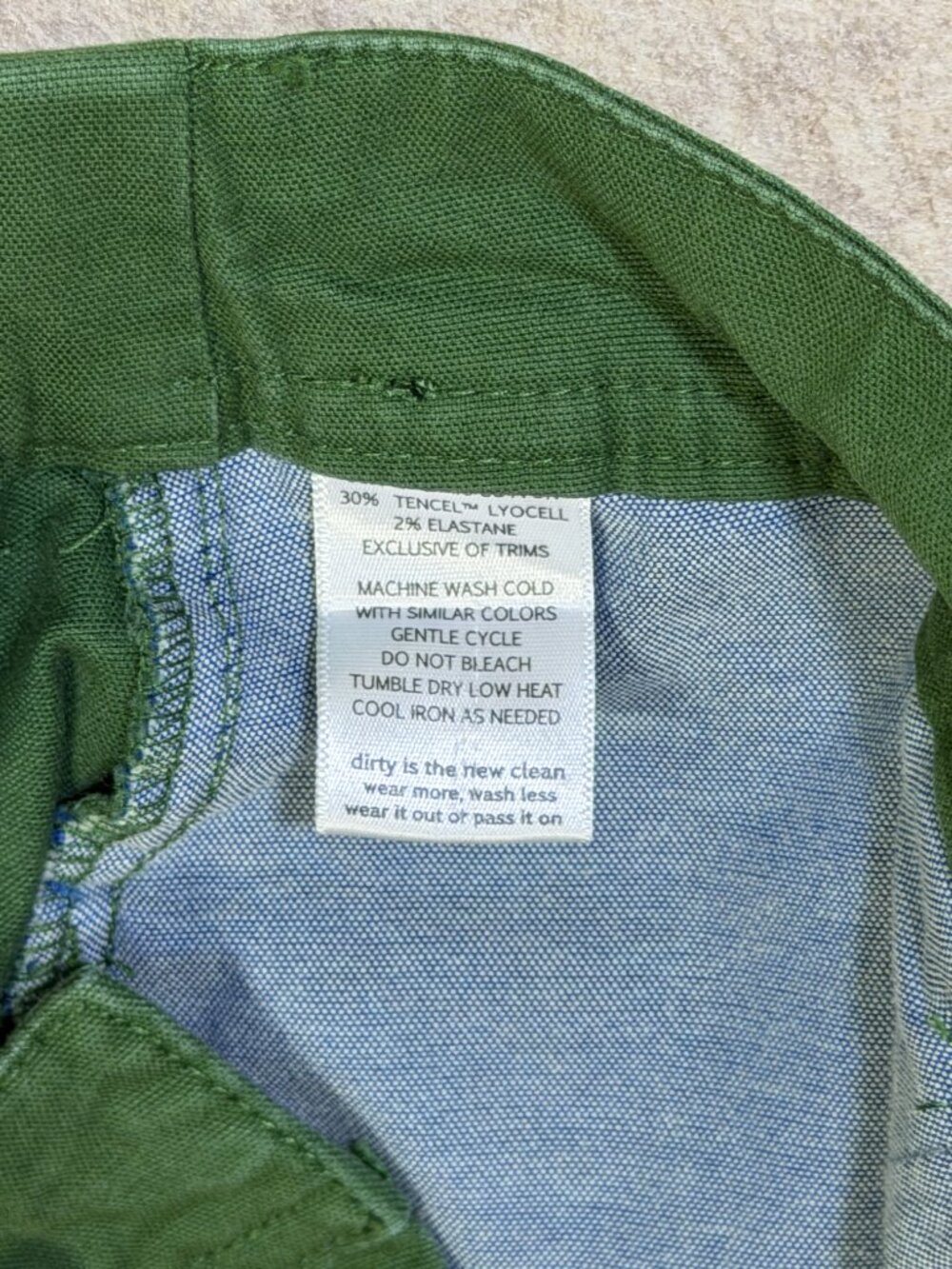 Toad&Co Earthworks Wide Leg Crop Pants Green Tencel Organic Cotton Size 6 - Picture 5 of 11